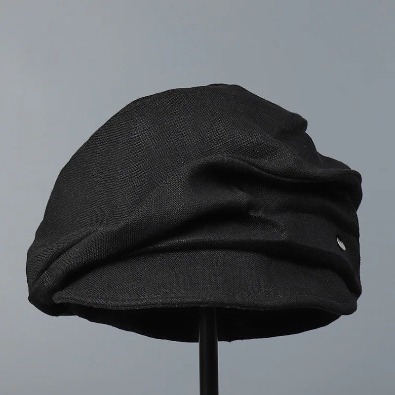 Spring Summer Washed Denim Newsboy Cap