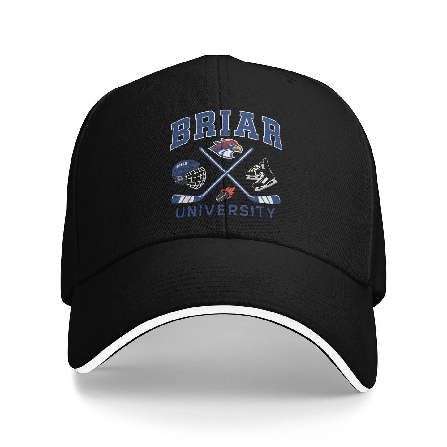 Off Campus Briar University Hockey Cap Men's Women's  Fashion Baseball Cap