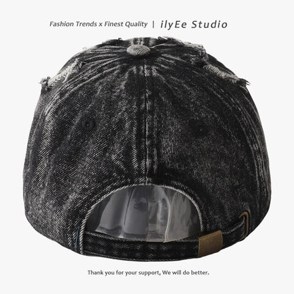 New Designer Washed Distressed Cowboy Baseball Cap