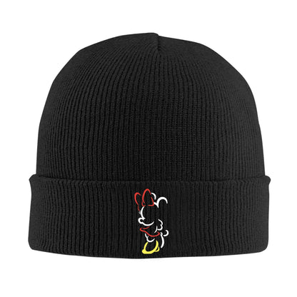 Minnie Mouse Mickey Knitted Caps For Women Men Beanie Winter Hats