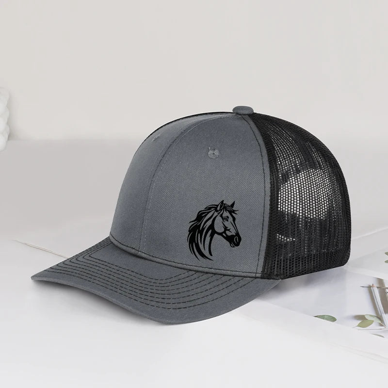 Western Horse Head Print Baseball Cap