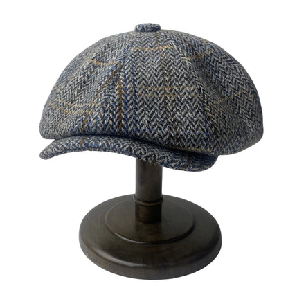 Wool Tweed Newsboy Cap British Gatsby Cap