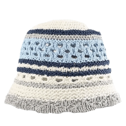 Popular Wide Brim Striped Bucket Hat