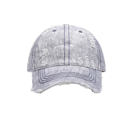 Women Face Slimming Washed Denim Baseball Cap