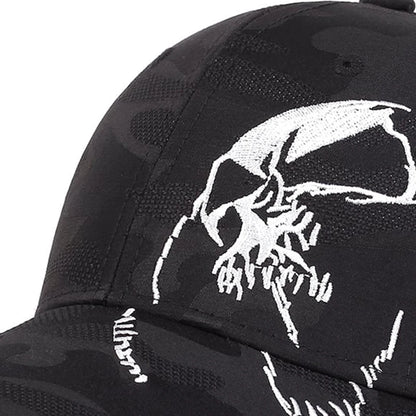 Unisex Skeleton Embroidery Baseball Caps Outdoor