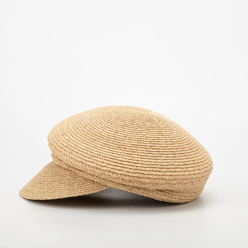 Summer High Quality Handmade Raffia Women Visor