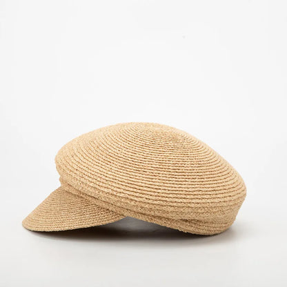 Summer High Quality Handmade Raffia Women Visor