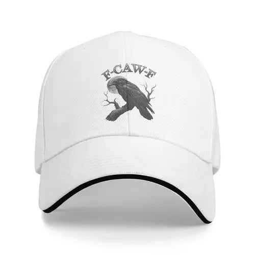 Funny F CAW F Crow Trucker Hat Trendy Adjustable Sports & Outdoor Cap Fits Most Head Sizes Trendy Trucker Hat