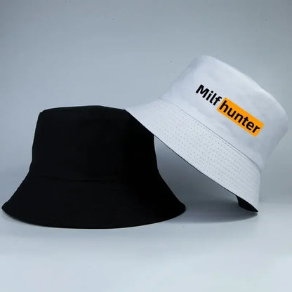 Milf Hunter Fisherman Hats Harajuku Panama Cap Daily Cool Casual Lovely Streetwear Bucket Hat