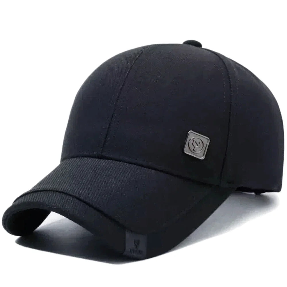 Hot Sale Men Baseball Cap With Metal Mark Adjustable Casual Hat