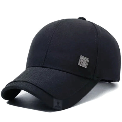 Hot Sale Men Baseball Cap With Metal Mark Adjustable Casual Hat