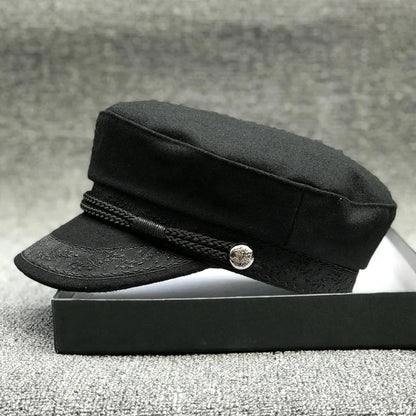 Wool Blend Beret And Newsboy Cap For Women