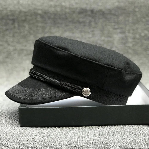 Wool Blend Beret And Newsboy Cap For Women