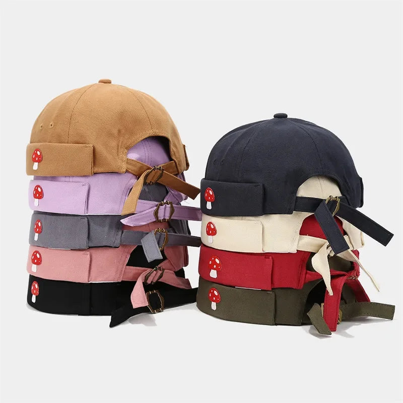 Autumn Cotton Cartoon Docker Cap Brimless Hat Beanie Hats