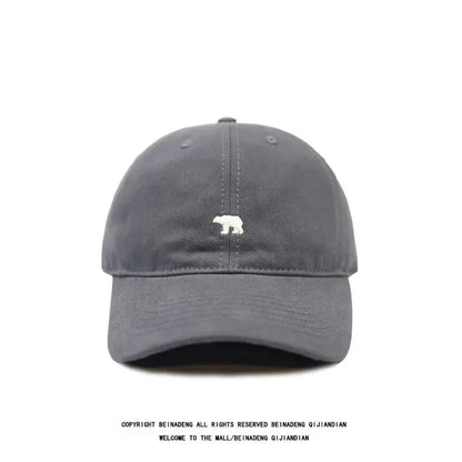 Cartoon Polar Bear Embroidery Baseball Cap For Women Men
