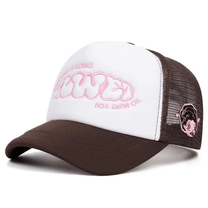 Creative Skateboard Hat Going Women's Side Embroidered Hip Hop Hat