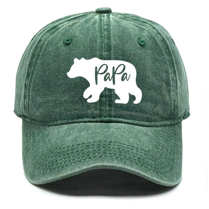 Baseball Cap Print PaPa Bear Dad Hat For Men Women