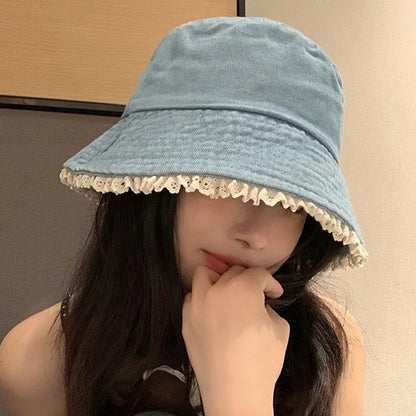 Wide Brim Fisherman Cap Outdoor Sunshade Summer Basin Hats