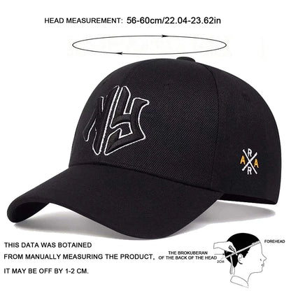 Unisex Ng Letter Side Ar Embroidery Baseball Caps Spring and Autumn