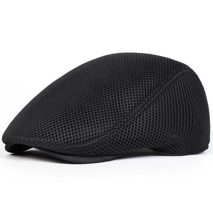 Men Mesh Breathability Newsboy Caps British Painters Hats