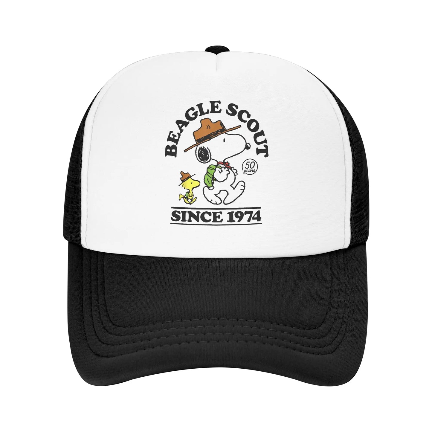 Snoopy Beagle Scouts Adult Outdoor Cartoon Mesh Baseball Cap Summer