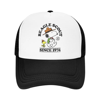 Snoopy Beagle Scouts Adult Outdoor Cartoon Mesh Baseball Cap Summer