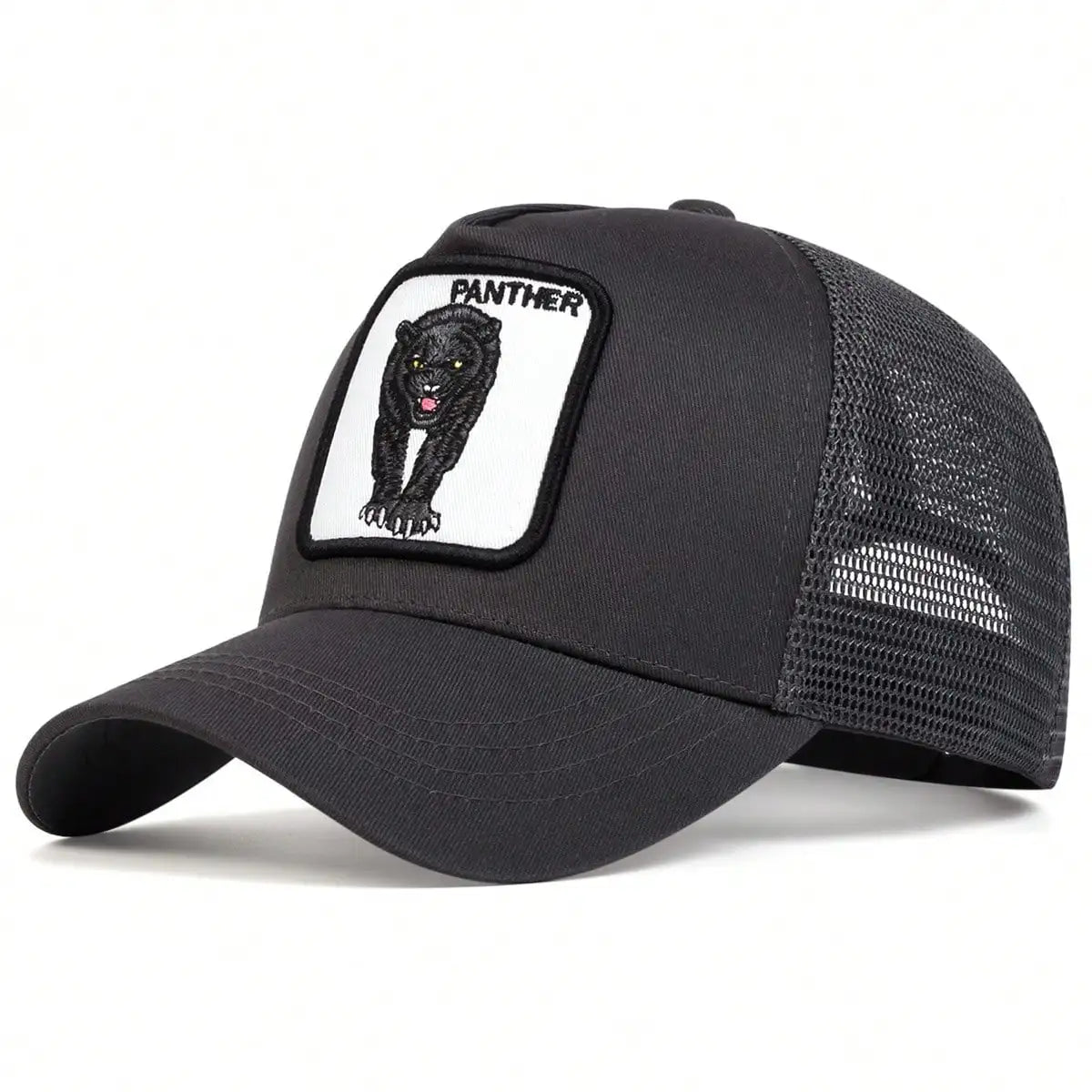 Unisex Leopard Embroidery Baseball Net Caps Spring and Summer