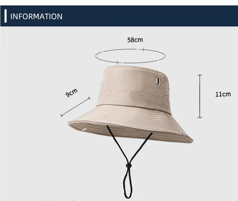 Spring And Summer New Hat Men's Outdoor Mountaineering Sunshade Fisherman Hat