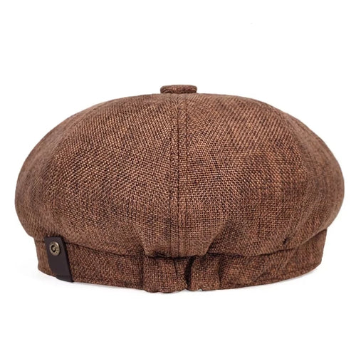 New Men Casual Newsboy Hat Spring Summer Thin Retro Beret