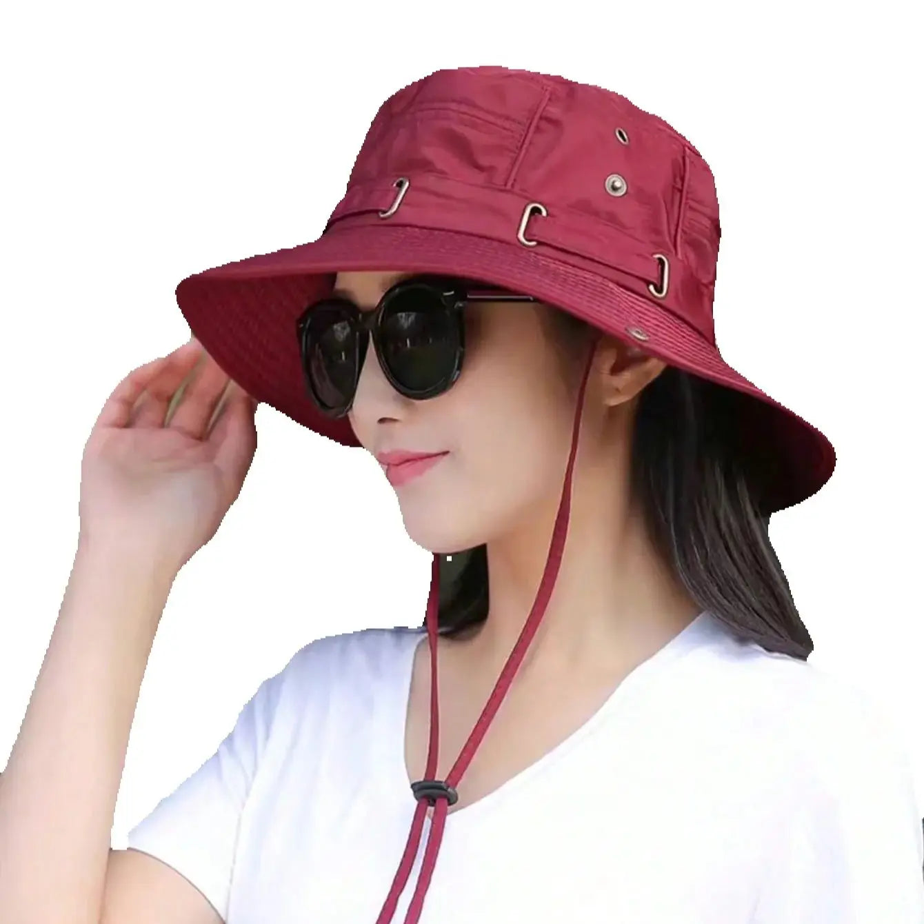 Women's Waterproof Bucket Hat UV Protection Wide Brim Boonie Hat