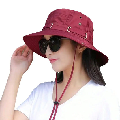 Women's Waterproof Bucket Hat UV Protection Wide Brim Boonie Hat