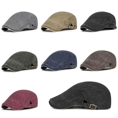 Women Men Denim Beret Newsboy Hat