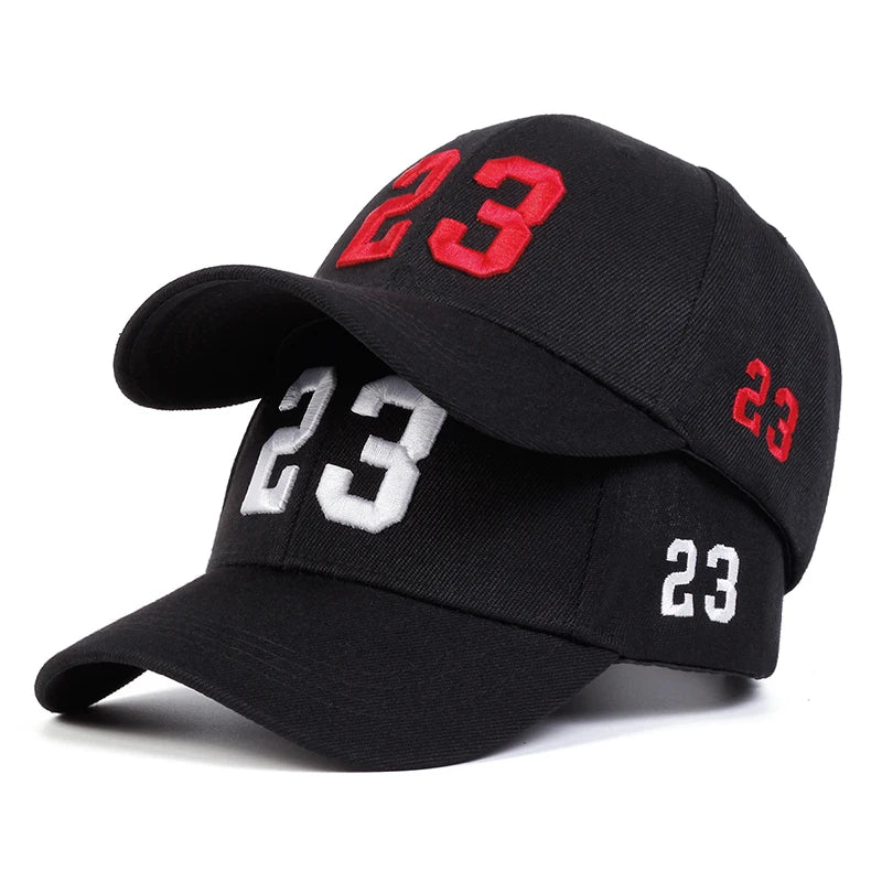 Unisex 23 Embroidery Baseball Caps Spring Autumn Outdoor