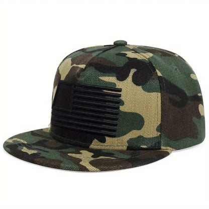 American Flag Embroidery Hip Hop Hats Outdoor Adjustable Casual Baseball Caps Sunscreen Hat