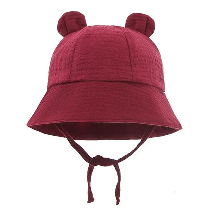 Muslin Cotton Baby Hat Summer Infant Cap Soft Baby Sun Hats