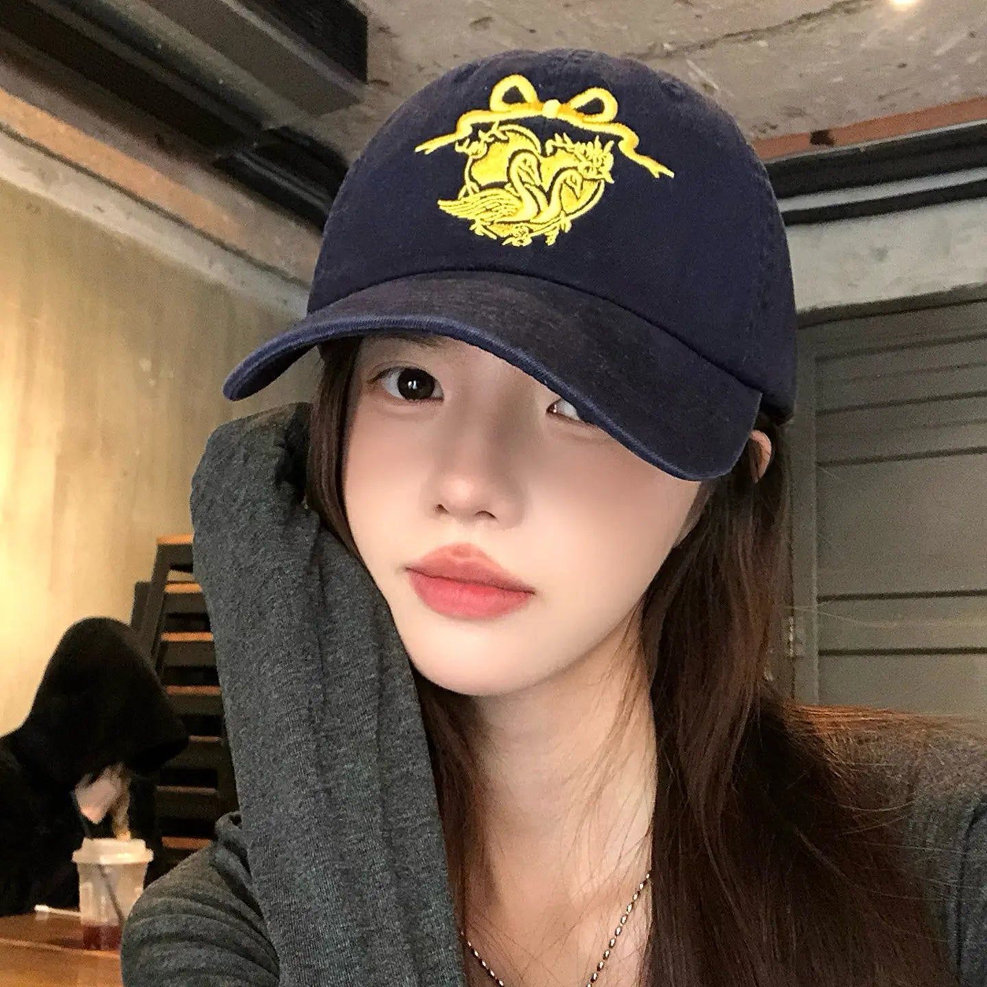 Men Women Korean Letter embroidery Baseball Hats