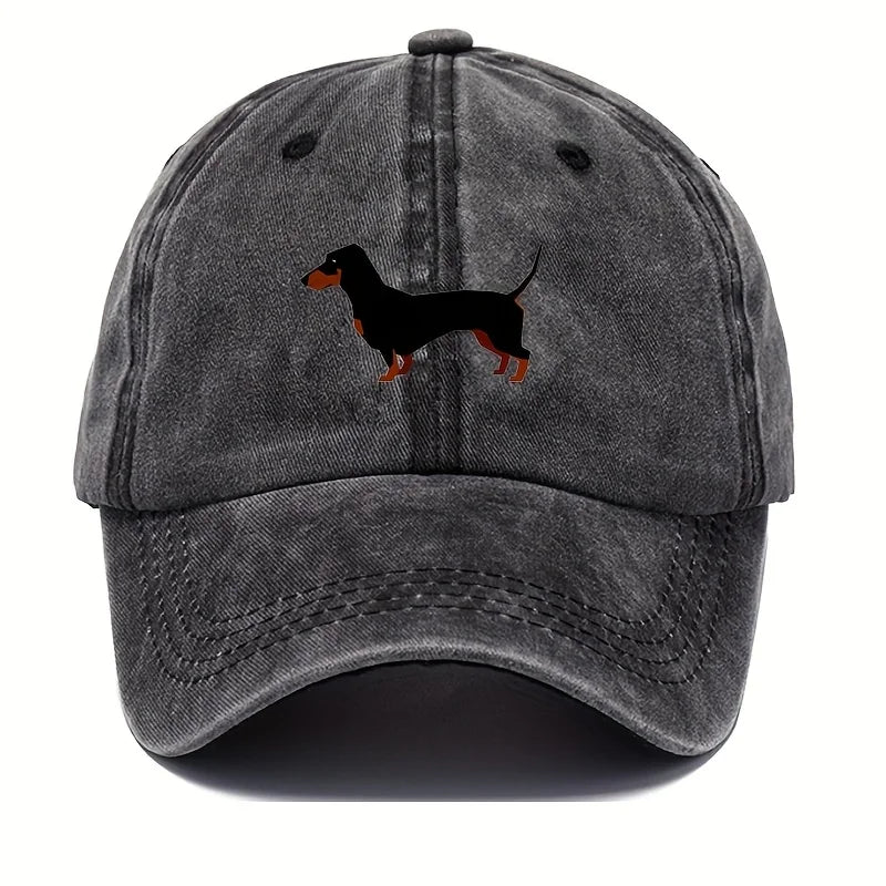 Retro Dachshund Baseball Cap For Both Men And Women