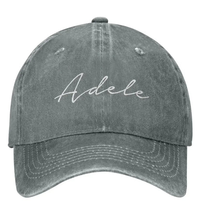 Adele Baseball Caps Outfit Casual Distressed Denim Washed Snapback Dad Hat