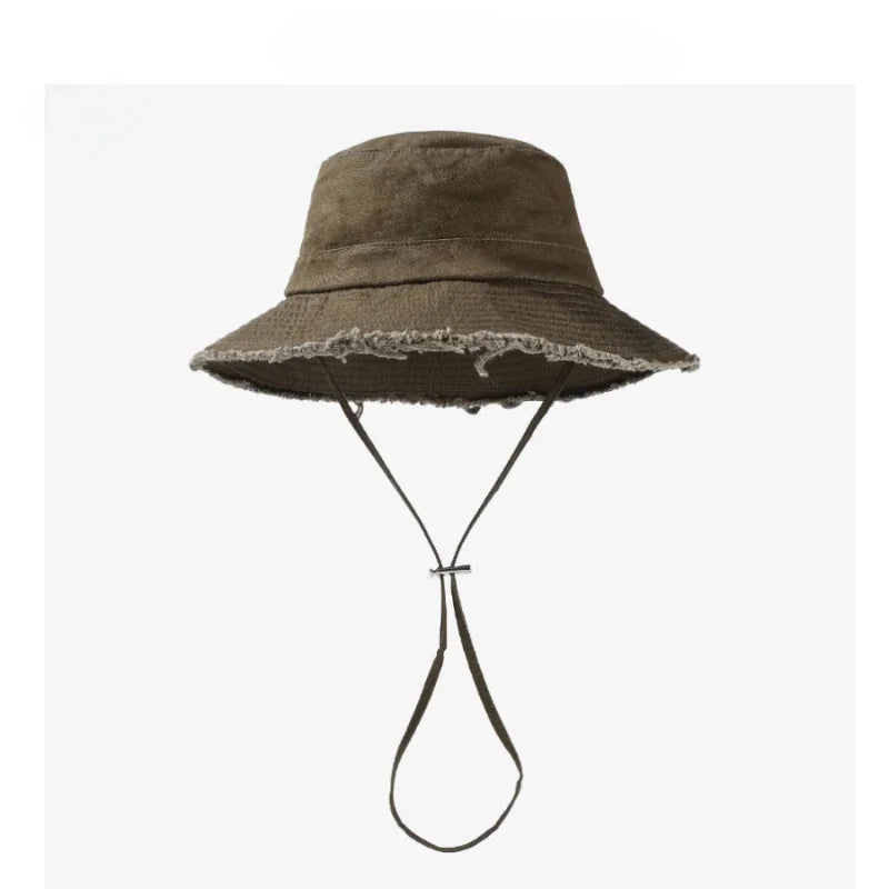 Big Head Leisure Protection Sun Protect Beach Cotton Bucket Hat
