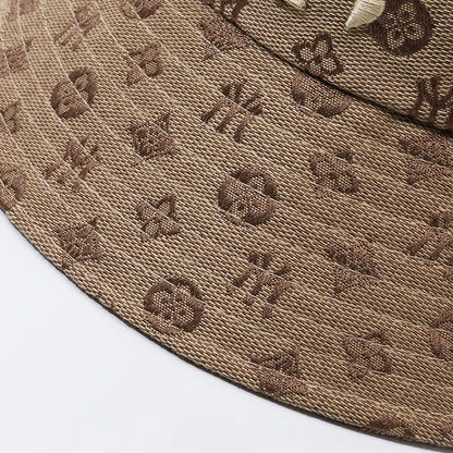 Unisex Letter Embroidery Fisherman Hat Women