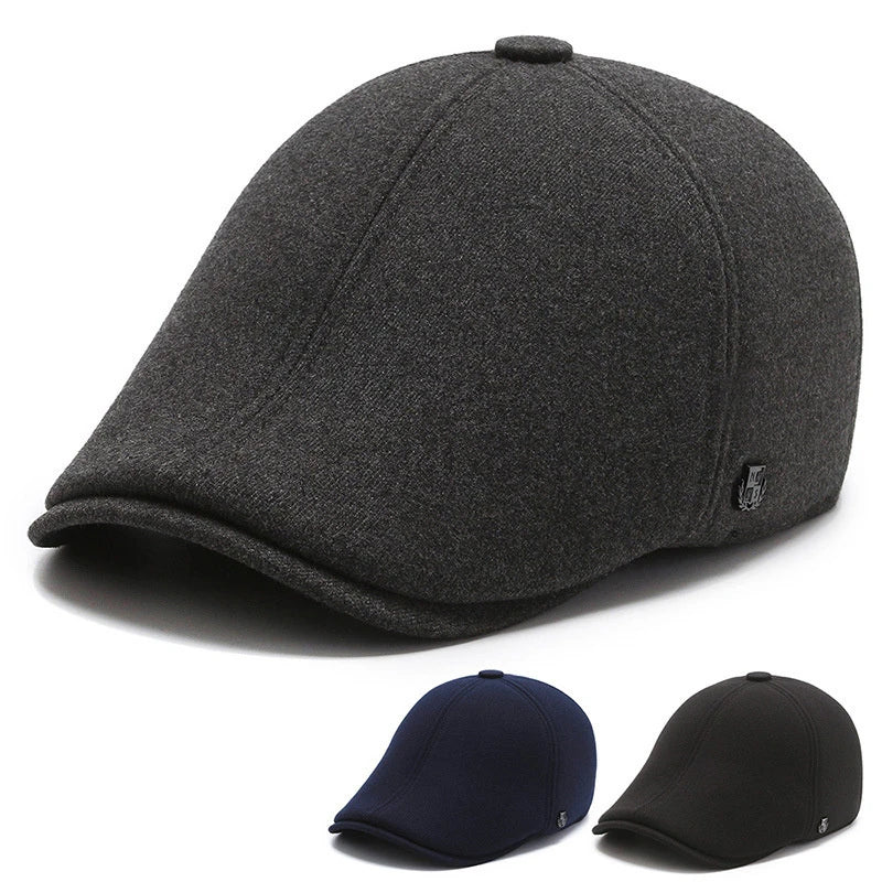 Fashion Berets Men High Quality Autumn Winter Wool Hat
