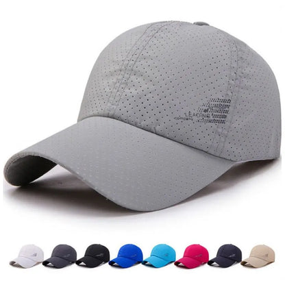 Quick Dry Baseball Cap Outdoor Sports Mesh Breathable Hat