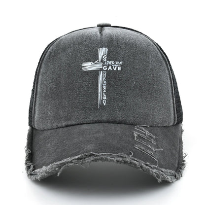 Washed Denim Pink Baseball Cap Women