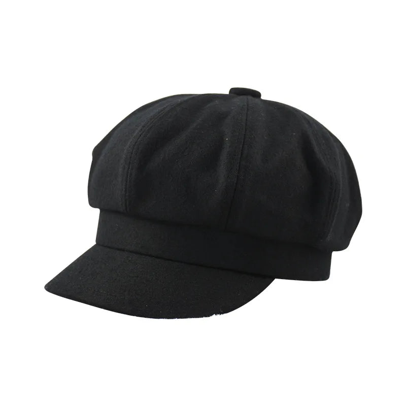 Oversize 62cm Canvas Leather Newsboy Cap