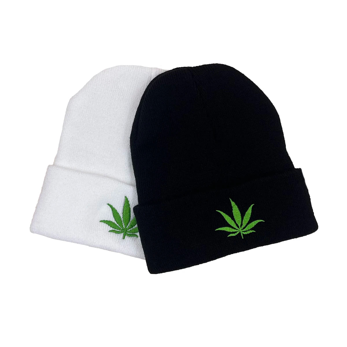 Winter Hat Maple Leaf Embroidered Weed Men And Women