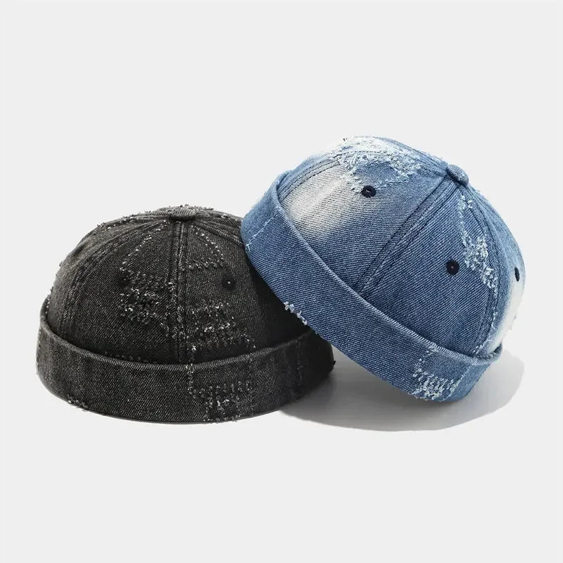 Spring And Summer Cotton Print Docker Cap