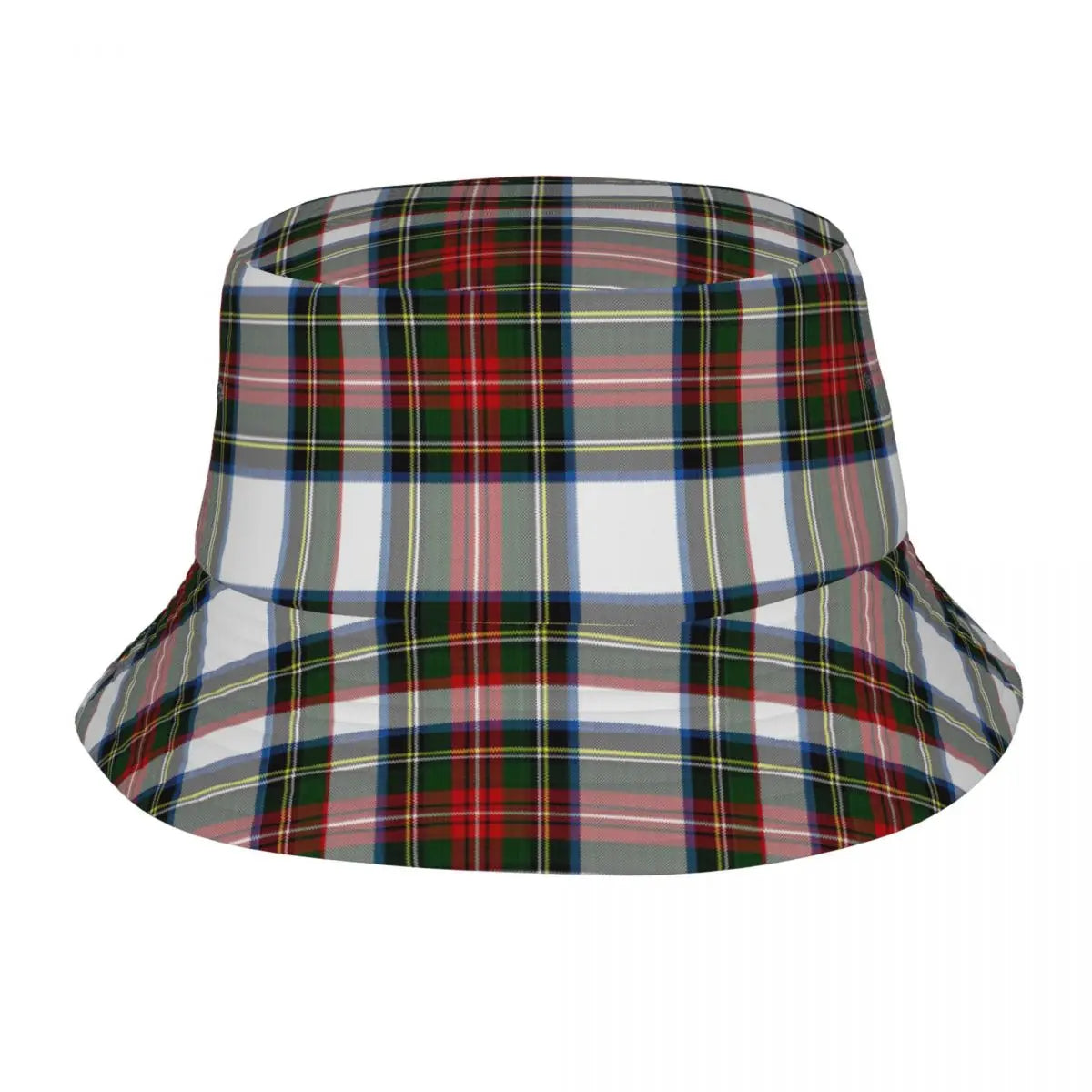 Purple Scottish Tartan Plaid Bucket Hat Panama Hat