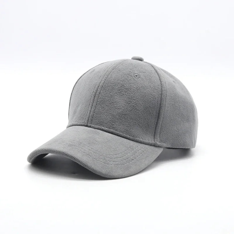 Wholesale Suede Baseball Cap Autumn Winter for Men Women