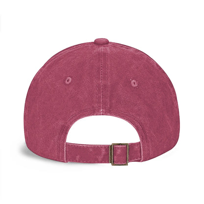 Vintage Washed Baseball Cap Unisex Distressed Abstract Graphic Embroidered Adjustable Hat