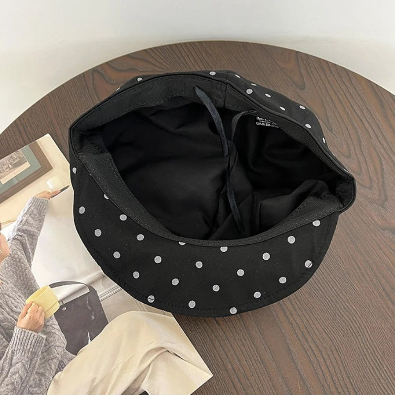 Summer Retro Women's Polka Dot Beret